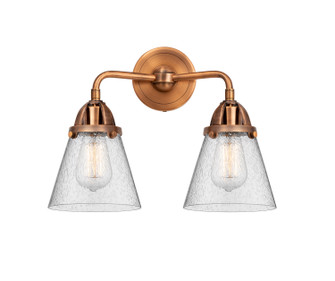 Nouveau 2 Two Light Bath Vanity in Antique Copper (405|2882WACG64)