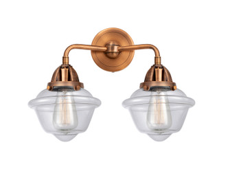 Nouveau 2 Two Light Bath Vanity in Antique Copper (405|2882WACG532)