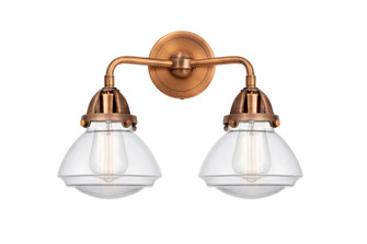 Nouveau 2 Two Light Bath Vanity in Antique Copper (405|2882WACG322)