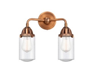 Nouveau 2 Two Light Bath Vanity in Antique Copper (405|2882WACG314)