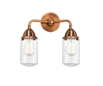 Nouveau 2 Two Light Bath Vanity in Antique Copper (405|2882WACG312)