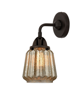 Nouveau 2 One Light Wall Sconce in Oil Rubbed Bronze (405|2881WOBG146)