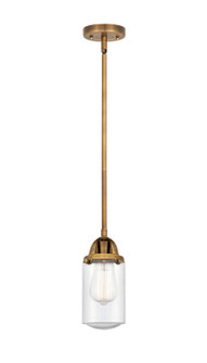 Nouveau 2 LED Mini Pendant in Brushed Brass (405|2881SBBG314LED)