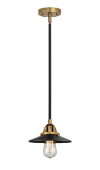 Nouveau 2 LED Mini Pendant in Black Antique Brass (405|2881SBABM6BKLED)