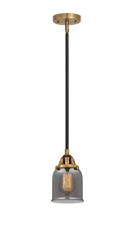 Nouveau 2 LED Mini Pendant in Black Antique Brass (405|2881SBABG53LED)