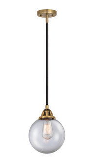 Nouveau 2 LED Mini Pendant in Black Antique Brass (405|2881SBABG2028LED)