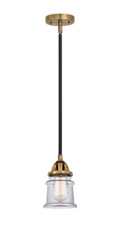 Nouveau 2 One Light Mini Pendant in Black Antique Brass (405|2881SBABG182S)