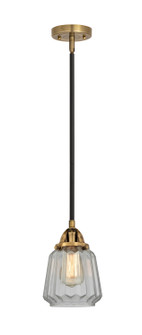 Nouveau 2 One Light Mini Pendant in Black Antique Brass (405|2881SBABG142)