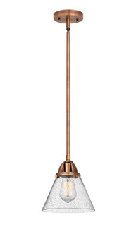 Nouveau 2 LED Mini Pendant in Antique Copper (405|2881SACG44LED)