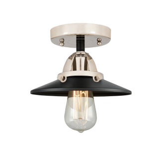 Nouveau 2 LED Semi-Flush Mount in Black Polished Nickel (405|2881CBPNM6BKLED)