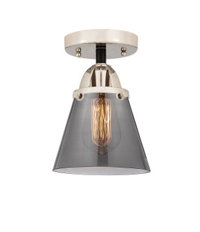 Nouveau 2 One Light Semi-Flush Mount in Black Polished Nickel (405|2881CBPNG63)