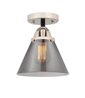 Nouveau 2 One Light Semi-Flush Mount in Black Polished Nickel (405|2881CBPNG43)