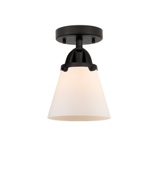 Nouveau 2 One Light Semi-Flush Mount in Matte Black (405|2881CBKG61)