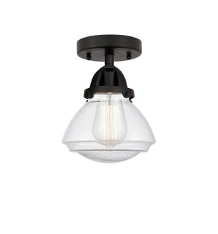 Nouveau 2 One Light Semi-Flush Mount in Matte Black (405|2881CBKG324)