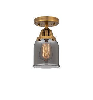 Nouveau 2 One Light Semi-Flush Mount in Brushed Brass (405|2881CBBG53)