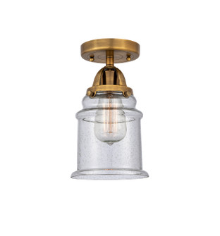 Nouveau 2 One Light Semi-Flush Mount in Brushed Brass (405|2881CBBG184)