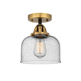 Nouveau 2 LED Semi-Flush Mount in Black Antique Brass (405|2881CBABG74LED)