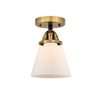 Nouveau 2 LED Semi-Flush Mount in Black Antique Brass (405|2881CBABG61LED)