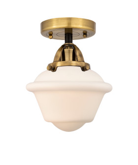 Nouveau 2 One Light Semi-Flush Mount in Black Antique Brass (405|2881CBABG531)