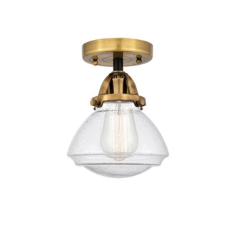 Nouveau 2 LED Semi-Flush Mount in Black Antique Brass (405|2881CBABG324LED)