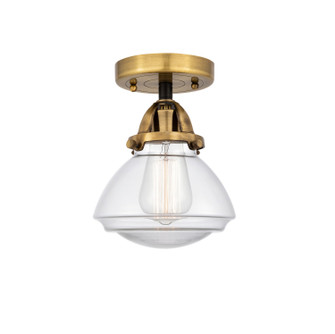 Nouveau 2 LED Semi-Flush Mount in Black Antique Brass (405|2881CBABG322LED)