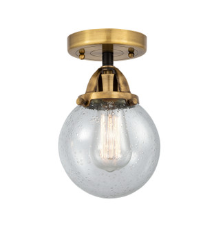 Nouveau 2 LED Semi-Flush Mount in Black Antique Brass (405|2881CBABG2046LED)