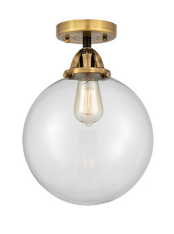 Nouveau 2 LED Semi-Flush Mount in Black Antique Brass (405|2881CBABG20210LED)