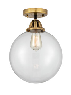 Nouveau 2 One Light Semi-Flush Mount in Black Antique Brass (405|2881CBABG20210)