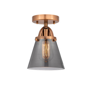 Nouveau 2 One Light Semi-Flush Mount in Antique Copper (405|2881CACG63)