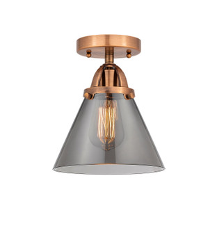 Nouveau 2 LED Semi-Flush Mount in Antique Copper (405|2881CACG43LED)
