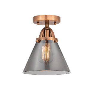Nouveau 2 One Light Semi-Flush Mount in Antique Copper (405|2881CACG43)