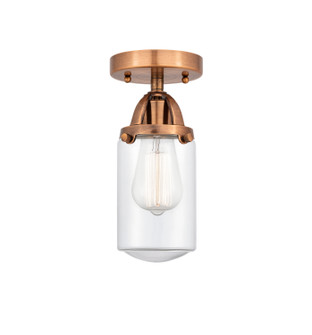 Nouveau 2 One Light Semi-Flush Mount in Antique Copper (405|2881CACG312)