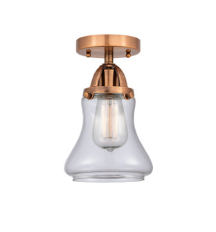 Nouveau 2 One Light Semi-Flush Mount in Antique Copper (405|2881CACG192)