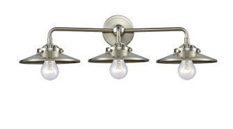 Nouveau Three Light Bath Vanity in Brushed Satin Nickel (405|2843WSNM2SN)