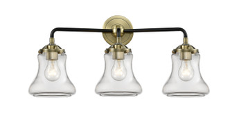 Nouveau Three Light Bath Vanity in Black Antique Brass (405|2843WBABG192)