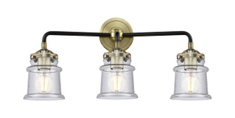 Nouveau Three Light Bath Vanity in Black Antique Brass (405|2843WBABG184S)