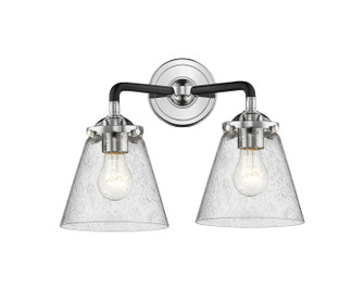 Nouveau Two Light Bath Vanity in Black Polished Nickel (405|2842WBPNG64)