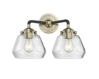 Nouveau Two Light Bath Vanity in Black Antique Brass (405|2842WBABG172)