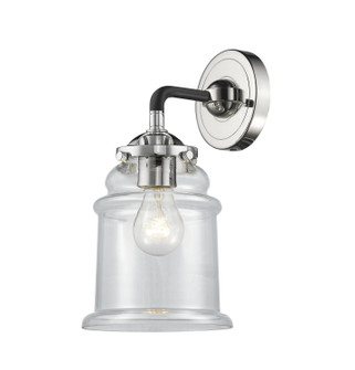 Nouveau One Light Wall Sconce in Black Polished Nickel (405|2841WBPNG182)