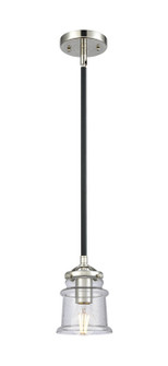 Nouveau One Light Mini Pendant in Black Polished Nickel (405|2841SBPNG184S)