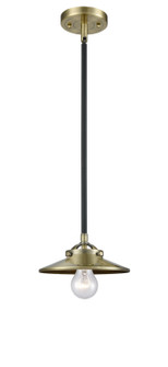 Nouveau One Light Mini Pendant in Black Antique Brass (405|2841SBABM4AB)
