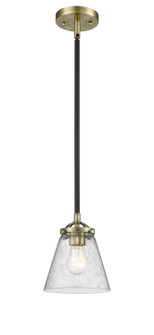 Nouveau One Light Mini Pendant in Black Antique Brass (405|2841SBABG64)