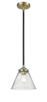 Nouveau One Light Mini Pendant in Black Antique Brass (405|2841SBABG44)