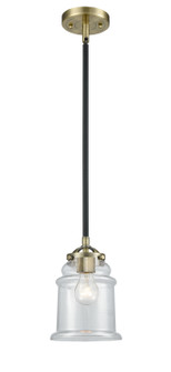 Nouveau One Light Mini Pendant in Black Antique Brass (405|2841SBABG182)