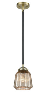 Nouveau One Light Mini Pendant in Black Antique Brass (405|2841SBABG146)