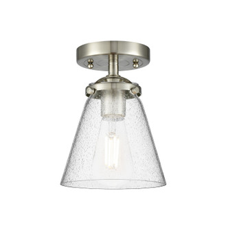 Nouveau One Light Semi-Flush Mount in Brushed Satin Nickel (405|2841CSNG64)