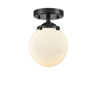 Nouveau One Light Semi-Flush Mount in Brushed Satin Nickel (405|2841CSNG184S)