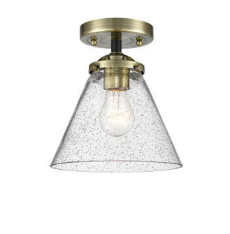 Nouveau LED Semi-Flush Mount in Black Antique Brass (405|2841CBABG44LED)