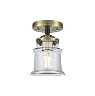 Nouveau One Light Semi-Flush Mount in Black Antique Brass (405|2841CBABG182S)