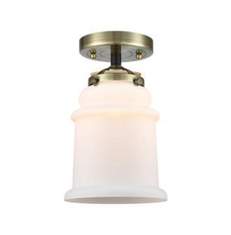 Nouveau One Light Semi-Flush Mount in Black Antique Brass (405|2841CBABG181)